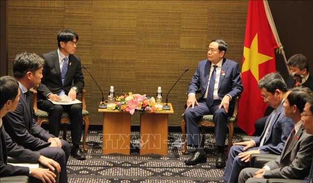 国会主席陈青敏会见日本地方领导和企业负责人- Ảnh 1.