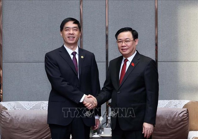越南国会主席王廷惠会见中国企业代表- Ảnh 2.