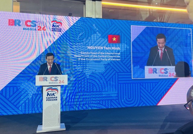 越南共产党代表团出席“金砖+”国际政党论坛- Ảnh 1.