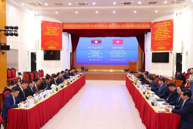 越南政府监察总署与老挝国家监察署加强交流合作- Ảnh 1.