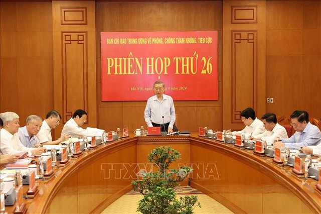 越共中央总书记，国家主席苏林：彻查严办贪污犯罪大要案- Ảnh 1.