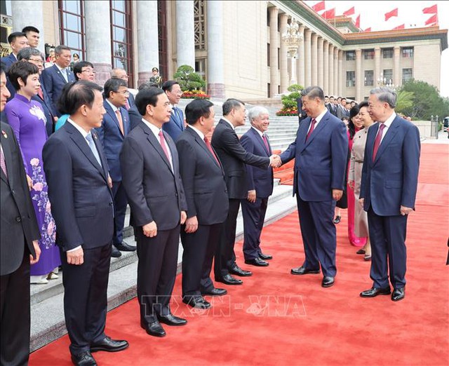 中共中央总书记、国家主席习近平主持迎接仪式，欢迎越共中央总书记、国家主席苏林对中国进行国事访问- Ảnh 5.