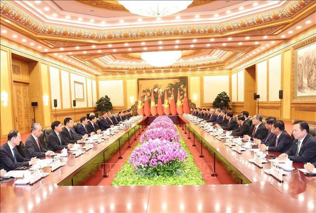 越南中国发表关于进一步加强全面战略合作伙伴关系、推进越中命运共同体建设的联合声明- Ảnh 1.