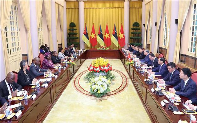 苏林总书记、国家主席与莫桑比克总统纽西举行会谈- Ảnh 2.