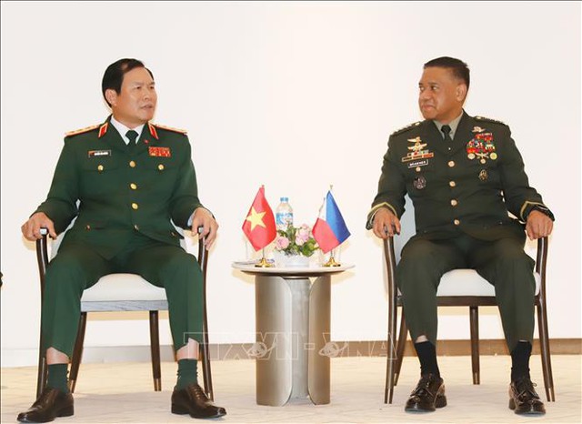 国防部副部长阮新疆出席第21届东盟国防力量司令级会议 同与会各国代举行双边会晤- Ảnh 1.
