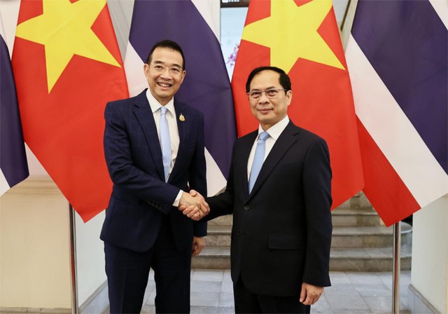越南政府副总理、外交部长裴青山同泰国外交部部长玛里·沙炎蓬举行会谈- Ảnh 1.