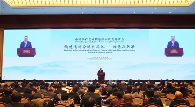越南共产党代表团出席中国共产党同周边国家政党对话会- Ảnh 1.