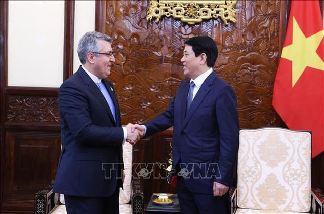 越南国家主席梁强会见加拿大和伊朗驻越大使- Ảnh 2.