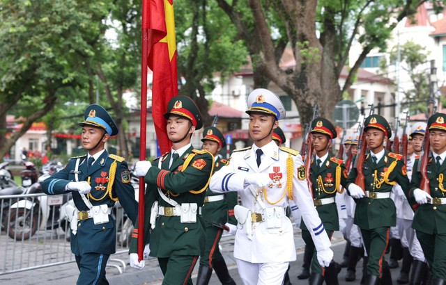 各支部队就位，准备参加A80第二次阅兵合练- Ảnh 2.