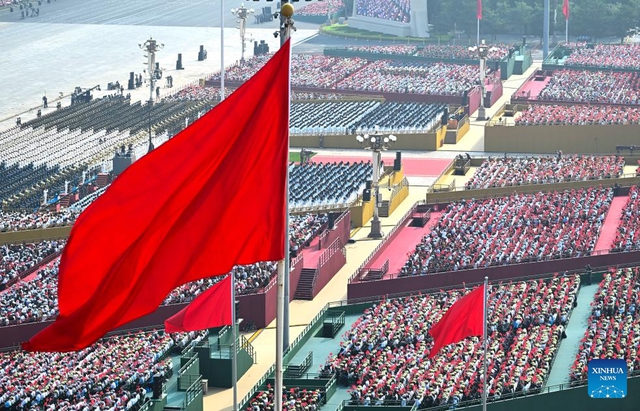 中国举行世界反法西斯战争胜利80周年大会- Ảnh 12.