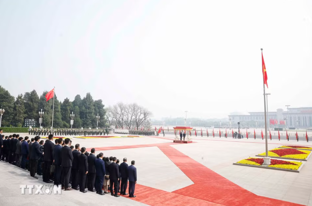 中共中央总书记、国家主席习近平主持隆重仪式，欢迎越共中央总书记、国家主席苏林对中国进行国事访问- Ảnh 7.
