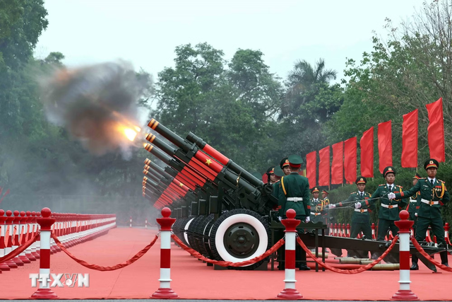 越共中央总书记，国家主席苏林举行仪式欢迎韩国总统李在明访越- Ảnh 2.