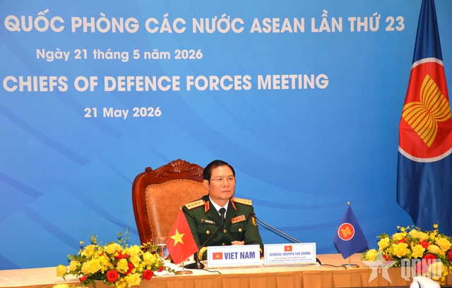 第23届东盟国防力量司令会议以视频方式举行- Ảnh 1.