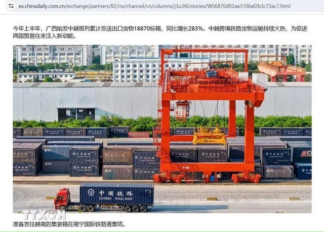越南与中国新增一条跨境铁路物流路线- Ảnh 1. 越南与中国新增一条跨境铁路物流路线- Ảnh 1.