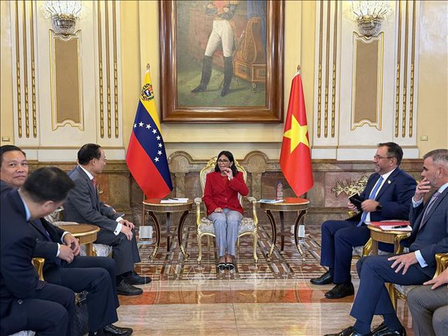 越共中央政治局委员、外交部长黎怀忠对委内瑞拉进行正式访问- Ảnh 1.