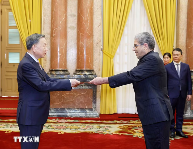 越共中央总书记、国家主席苏林会见赴越履新的各国大使- Ảnh 2. 越共中央总书记、国家主席苏林会见赴越履新的各国大使- Ảnh 2.