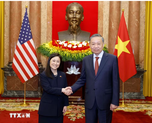 越共中央总书记、国家主席苏林会见赴越履新的各国大使- Ảnh 4. 越共中央总书记、国家主席苏林会见赴越履新的各国大使- Ảnh 4.