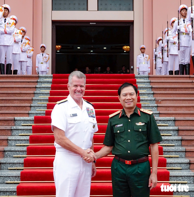 阮新疆大将会见美国太平洋司令部司令- Ảnh 1.