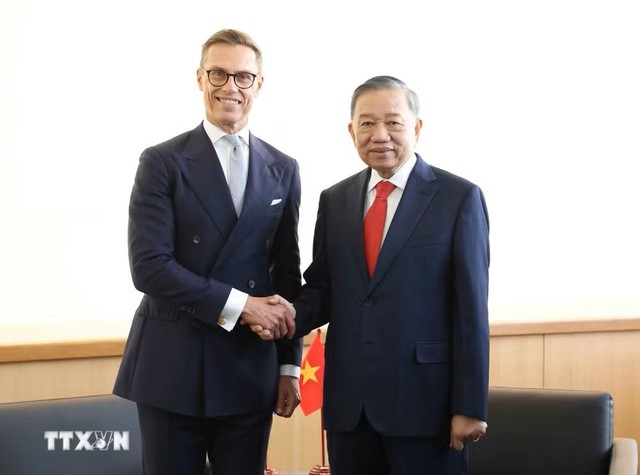 越共中央总书记、国家主席苏林会见出席第81届联合国大会的的部分国家领导人- Ảnh 3.