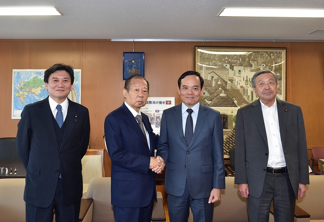 Chùm ảnh: Phó Thủ tướng Trần Lưu Quang thăm Nhật Bản - Ảnh 3.