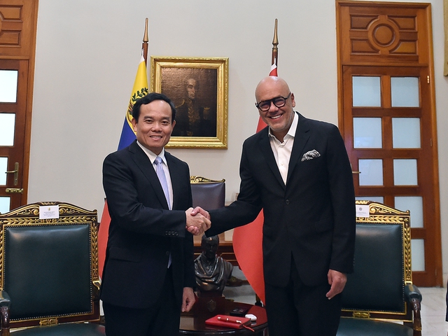 Chùm ảnh: Phó Thủ tướng Trần Lưu Quang thăm chính thức Venezuela- Ảnh 12.