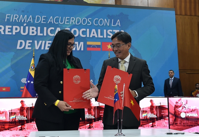 Chùm ảnh: Phó Thủ tướng Trần Lưu Quang thăm chính thức Venezuela- Ảnh 7.