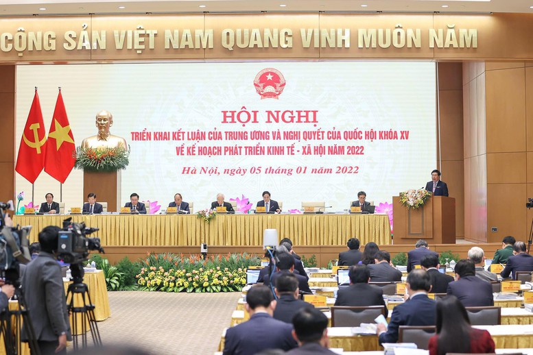 NGHỊ QUYẾT 01/NQ-CP: Chính phủ quyết tâm thực hiện thành công, toàn diện mục tiêu, nhiệm vụ kế hoạch năm 2022 - Ảnh 1.