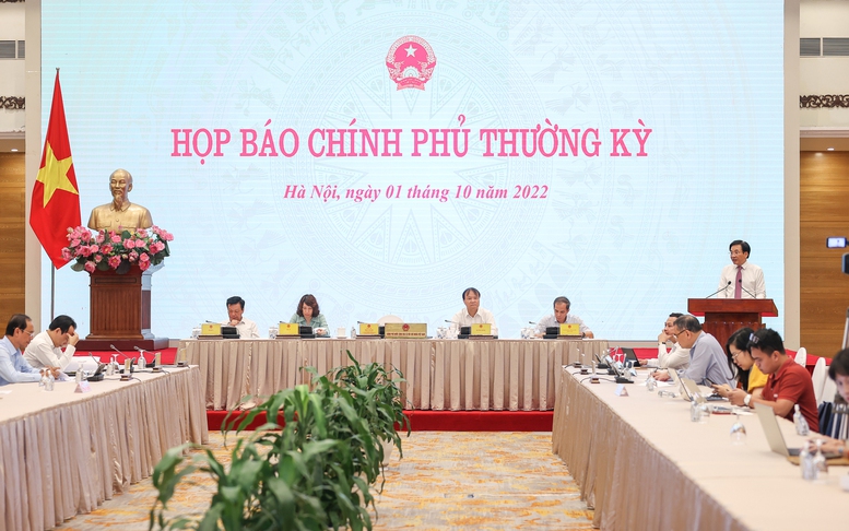 TỔNG THUẬT: Họp báo Chính phủ thường kỳ tháng 9/2022