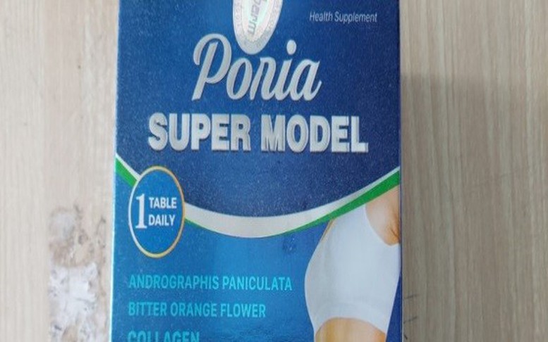 Cảnh báo sản phẩm giảm cân Poria super model chứa chất cấm