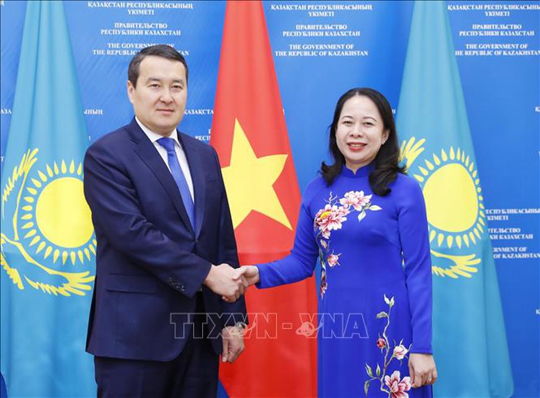 Phó Chủ tịch nước hội kiến Thủ tướng Kazakhstan - Ảnh 1.