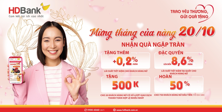 HDBank gợi ý bí quyết tặng quà cho chị em ngày 20.10 - Ảnh 2.