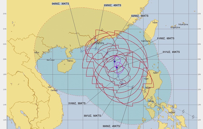 CẬP NHẬT: Bão số 7 (bão NALGAE) giật cấp 14 hướng vào vịnh Bắc Bộ - Ảnh 3.