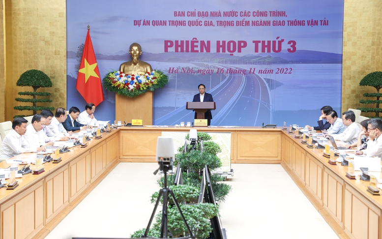 Thủ tướng Phạm Minh Chính chủ trì phiên họp Ban Chỉ đạo Nhà nước các công trình, dự án quan trọng quốc gia, trọng điểm ngành GTVT