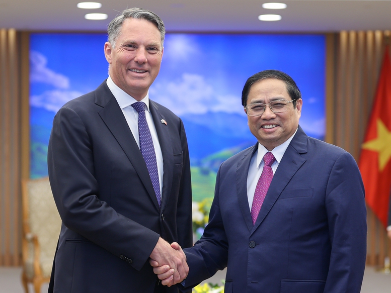 Thủ tướng Phạm Minh Chính tiếp Phó Thủ tướng, Bộ trưởng Quốc phòng Australia - Ảnh 1.