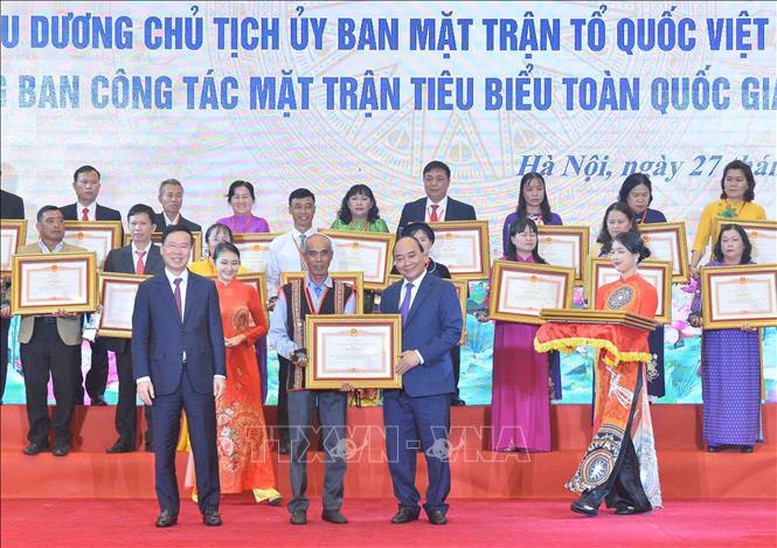 Chủ tịch nước: Đội ngũ cán bộ mặt trận cơ sở đóng góp quan trọng trong xây dựng hệ thống chính trị - Ảnh 1.