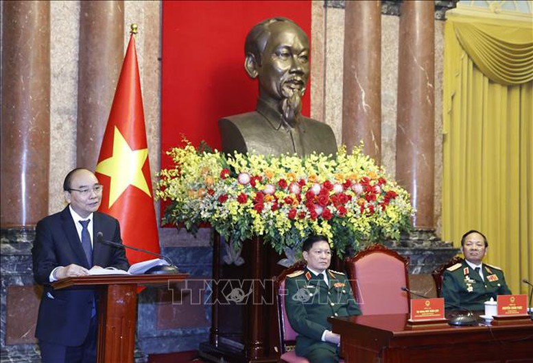 Chủ tịch nước Nguyễn Xuân Phúc gặp mặt Ban Liên lạc Cựu chiến binh Sư đoàn 341 - Ảnh 1.