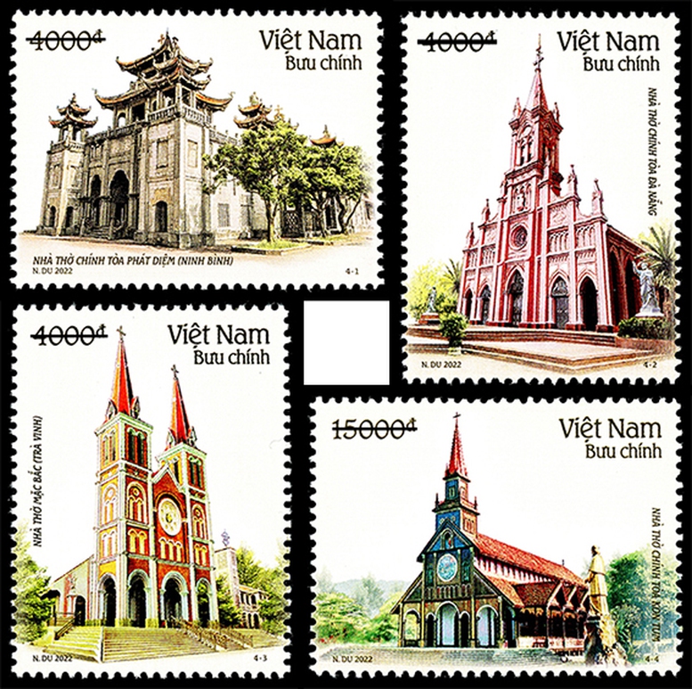Bộ TT&TT phát hành đặc biệt bộ tem “Kiến trúc Nhà thờ” - Ảnh 1.