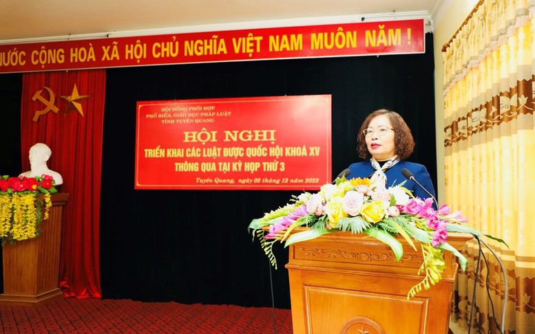 Tuyên Quang: Tổ chức hội nghị triển khai các luật mới