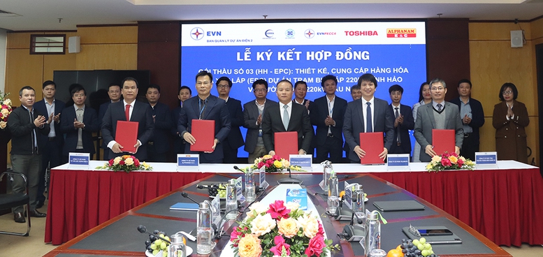 Ký hợp đồng EPC dự án TBA 220kV Vĩnh Hảo và đấu nối - Ảnh 1.