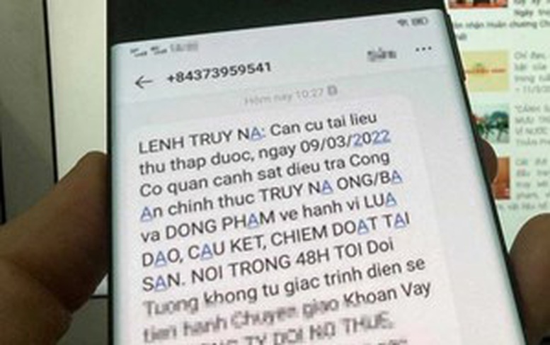 Lệnh truy nã qua tin nhắn điện thoại là giả mạo