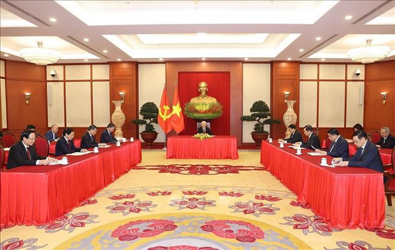Tổng Bí thư Nguyễn Phú Trọng điện đàm với Thủ tướng Đức Olaf Scholz - Ảnh 2.