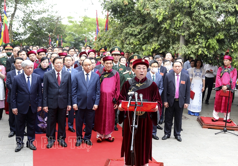 Long trọng tổ chức Lễ dâng hương tưởng niệm các Vua Hùng - Ảnh 3.