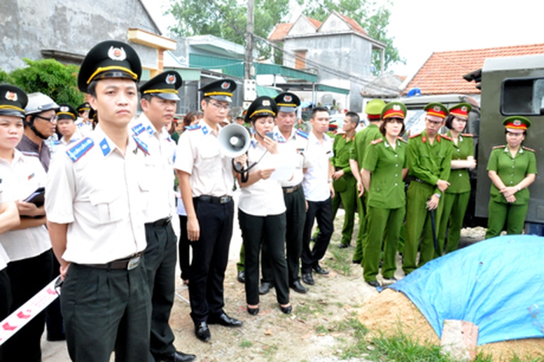 Nguyên tắc bảo vệ cưỡng chế thi hành án dân sự trong Công an nhân dân - Ảnh 1.