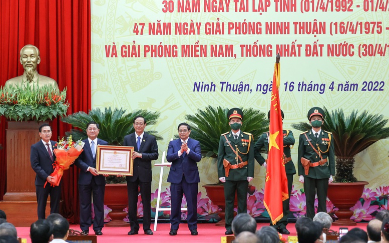 Thủ tướng Phạm Minh Chính dự lễ kỷ niệm 30 năm tái lập tỉnh Ninh Thuận