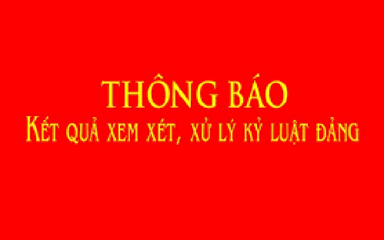 Ban Bí thư thi hành kỷ luật tổ chức đảng, đảng viên