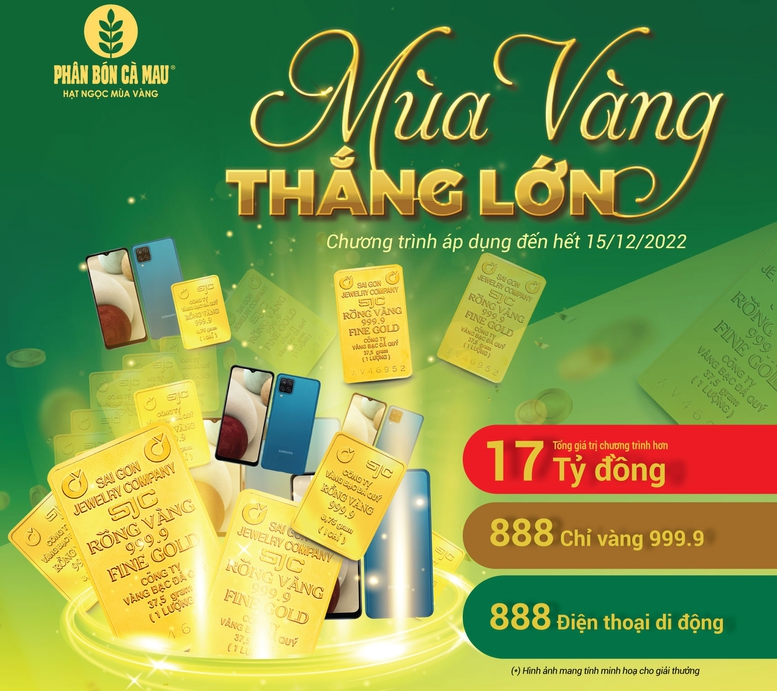 Phân Bón Cà Mau dành hơn 17 tỷ đồng cho chương trình “Mùa vàng thắng lớn” - Ảnh 1.