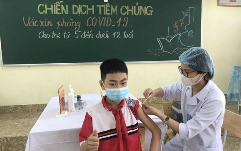 Đẩy nhanh tiến độ tiêm vaccine COVID-19 cho trẻ từ 5 - dưới 12 tuổi