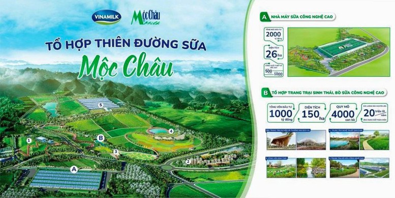 Vinamilk khởi công dự án Tổ hợp thiên đường sữa Mộc Châu - Ảnh 2.