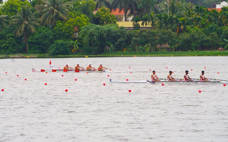 Việt Nam dẫn đầu 6 nội dung vòng loại đua thuyền nhẹ SEA Games 31