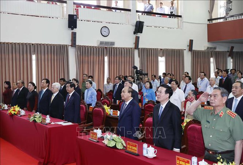 Chủ tịch nước dự Lễ kỷ niệm 110 năm Ngày sinh Chủ tịch Hội đồng Bộ trưởng Phạm Hùng - Ảnh 4.